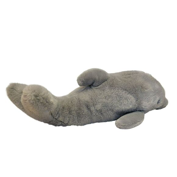 VTG 90s Douglas Little Cuddlers Dolphin Plush 17" Gray Realistic‎ Stuffed Animal - Picture 6 of 12